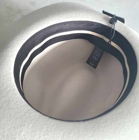 rag & bone Finley Wool Fedora, Size Small, Parchment, NWT - Picture 15 of 16